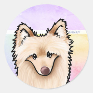 Stickers Chien Poméranien Géant Doux