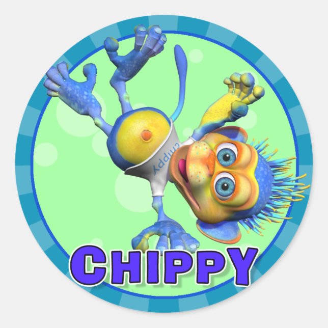 Stickers Chippy amusant (Devant)