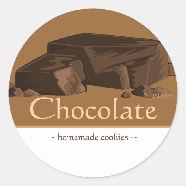 Stickers Chocolat personnalisables (Devant)