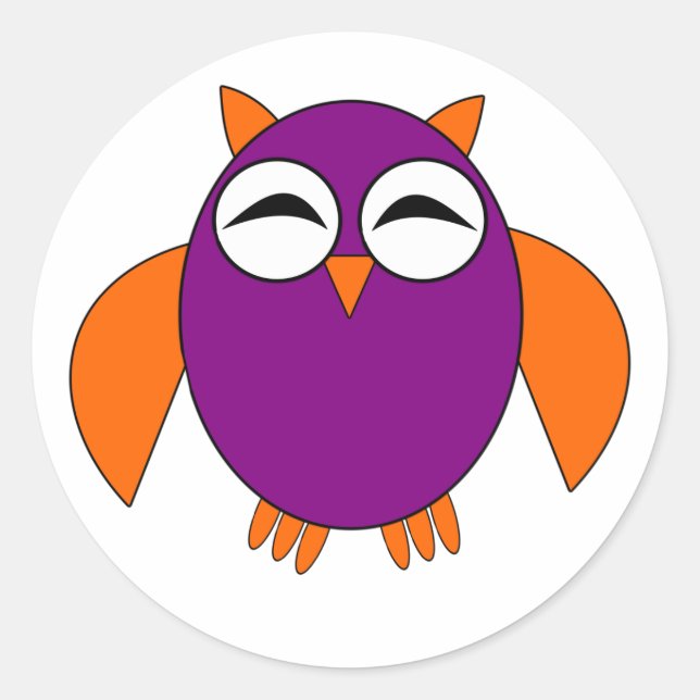Stickers Chouette d'Halloween mignonne (Devant)