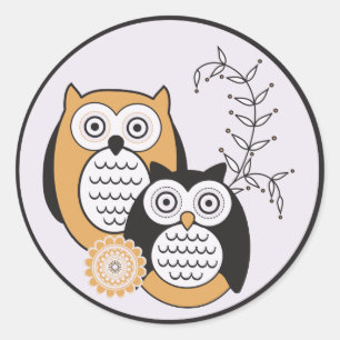 Stickers Chouettes modernes