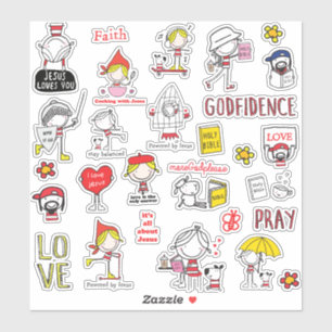 Stickers chrétiens mignons