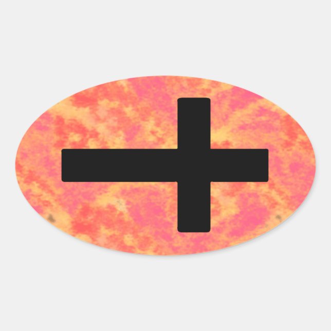 Stickers Christian Cross Sunrise Couleur Arrière - (Devant)