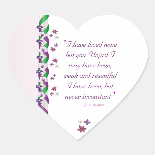 Stickers Citation Jane Austen Persuasion (Devant)
