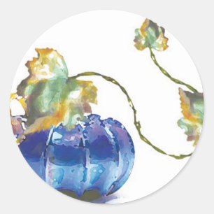 Stickers Citrouille bleu