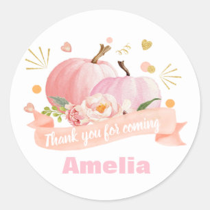 Stickers citrouille Fall Party Citrouille autocoll