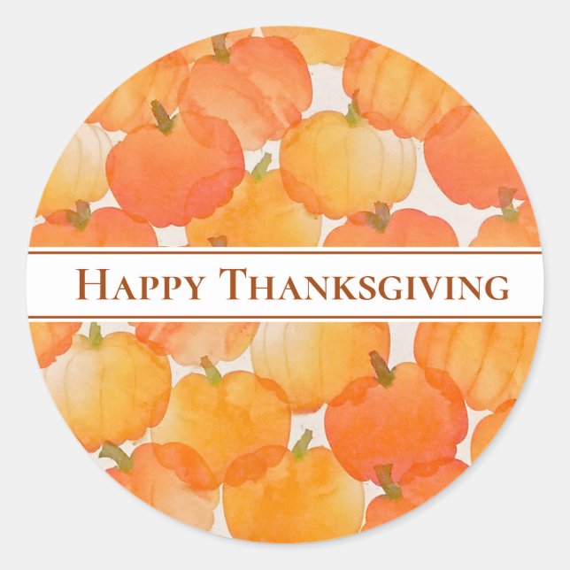 Stickers Citrouilles de Thanksgiving (Devant)