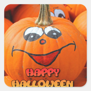 Stickers Citrouilles Halloween joyeux