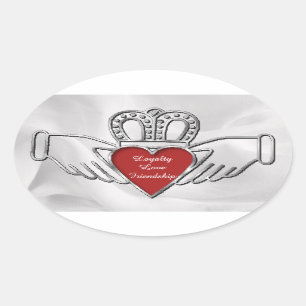 Stickers Claddagh Oval Loyalty Love