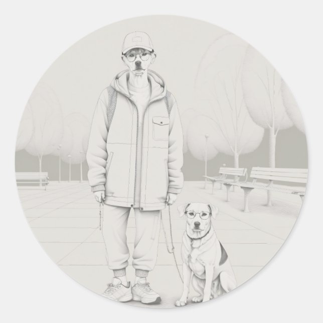 Stickers Classic PuppyMan (Devant)