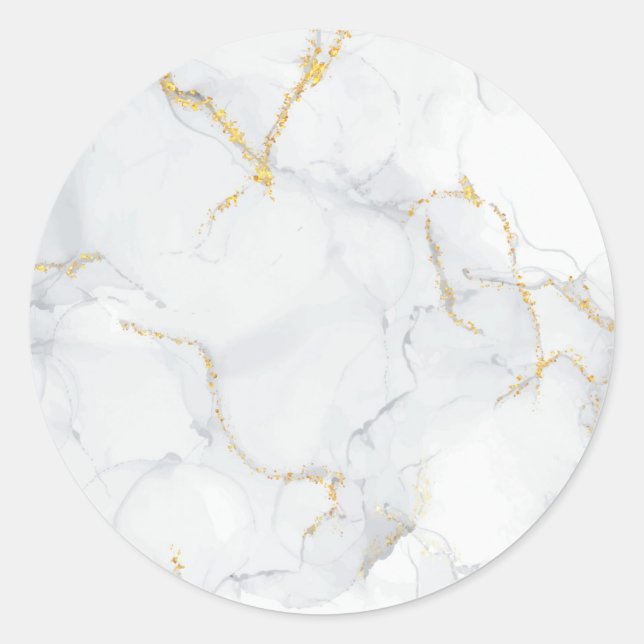 Stickers Classic Rond Marbre Pastel Texture Pierre (Devant)