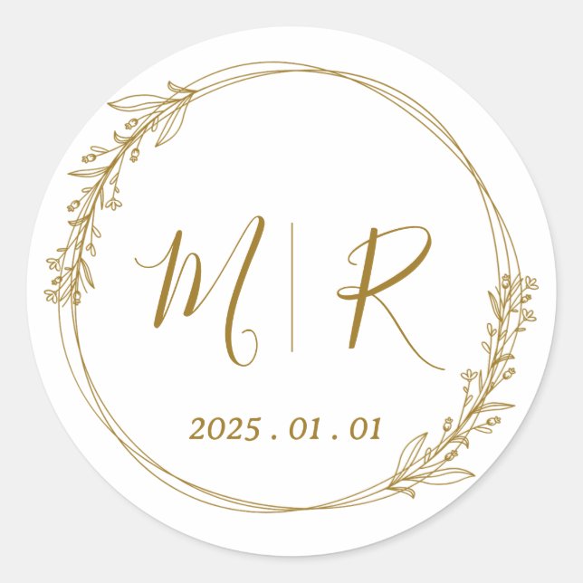 Stickers Clear personnalisés pour les faveurs de m (Devant)