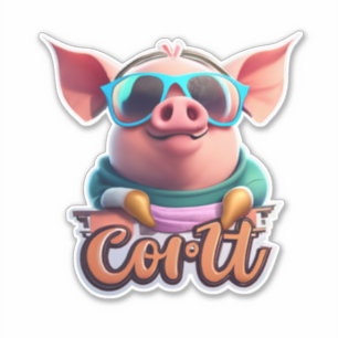Stickers Cochon Votre Hub À Thème Supérieur De Vin