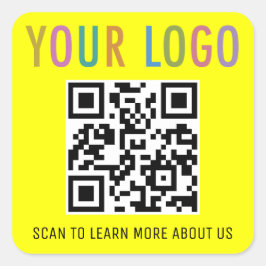 Stickers Code QR Construction Logo personnalisé Ja