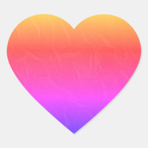 Stickers Coeur arc-en-ciel