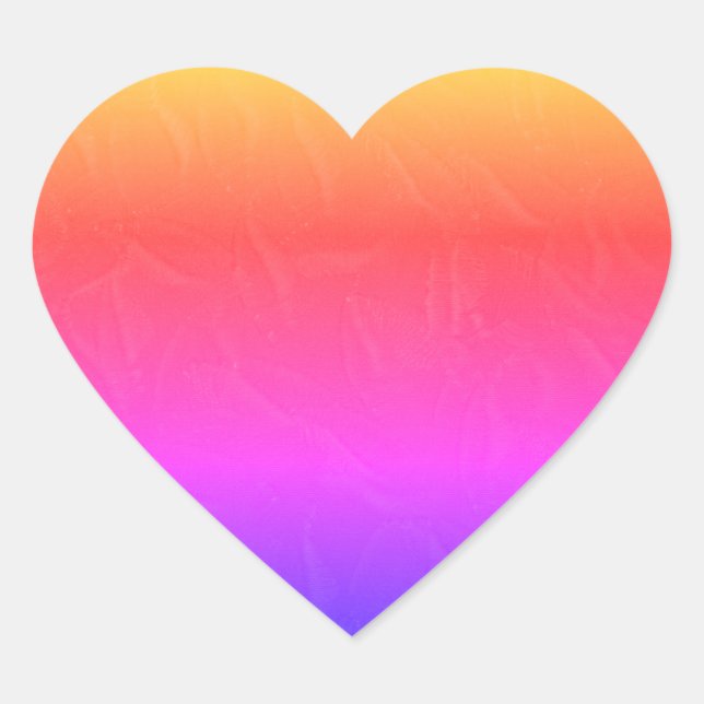Stickers Coeur arc-en-ciel (Devant)