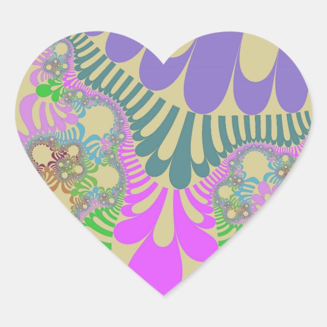 Stickers Coeur Arc-en-ciel (Devant)