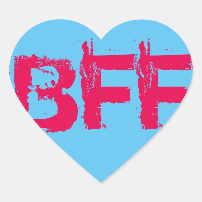 Stickers Coeur BFF (Devant)