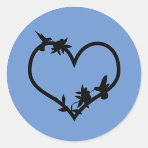 Stickers Coeur colibri colibri