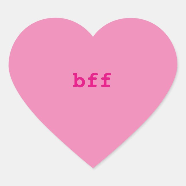 Stickers Coeur Conversation, BFF (Devant)