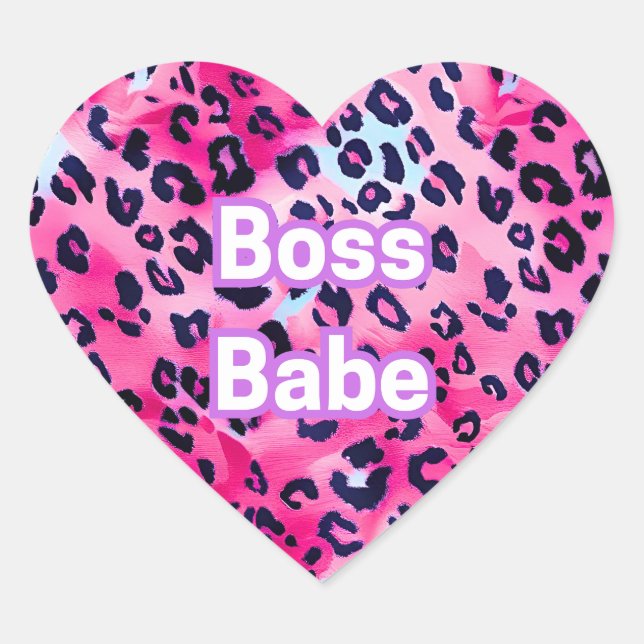 Stickers Coeur de Babe Boss - Prêt à tuer! (Devant)