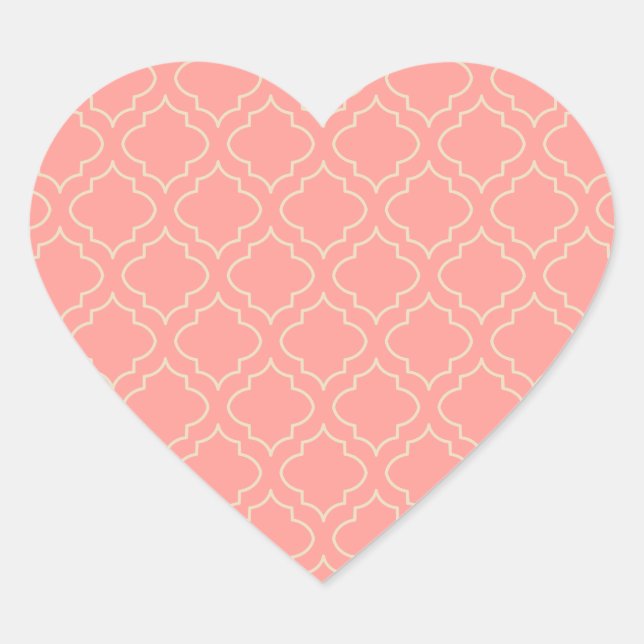 Stickers Coeur de Corail élégant (Devant)