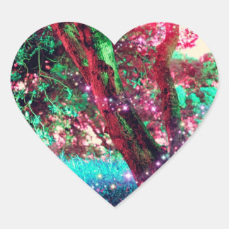 Stickers Coeur de la forêt de fées