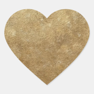 Stickers Coeur de l'étincelle dorée