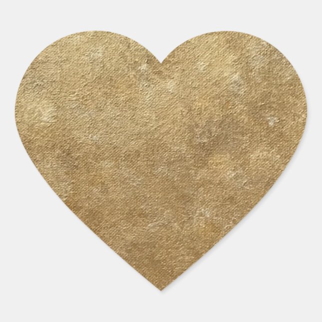 Stickers Coeur de l'étincelle dorée (Devant)