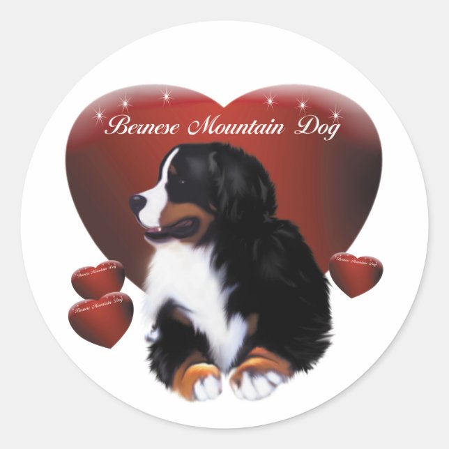 Stickers Coeur de MadDog Duty Berner (Devant)