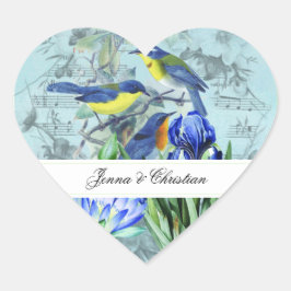 Stickers Coeur des Chaussures Mariages customisés
