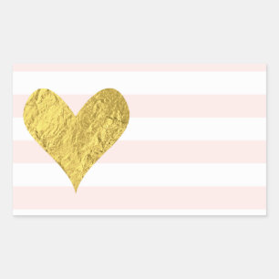 Stickers Coeur Gold Foil