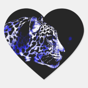 Stickers Coeur Jaguar