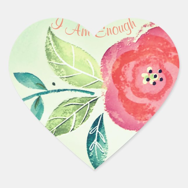 Stickers Coeur "Je Suis Assez" (Devant)