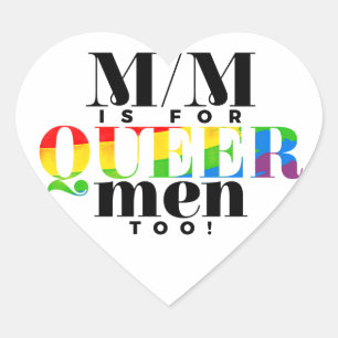 Stickers Coeur M/M inclus