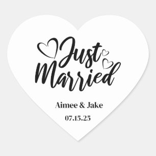Stickers Coeur Marié