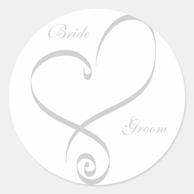 Stickers Coeur Mariée et Salle (Devant)
