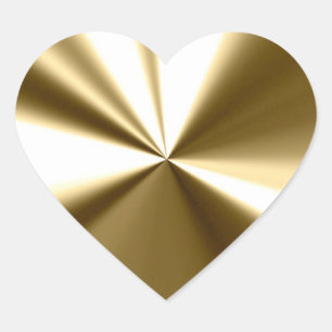 Stickers Coeur Or brillant