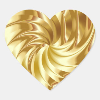 Stickers coeur OR Faux Foil