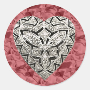 Stickers Coeur Red Elegant Designer