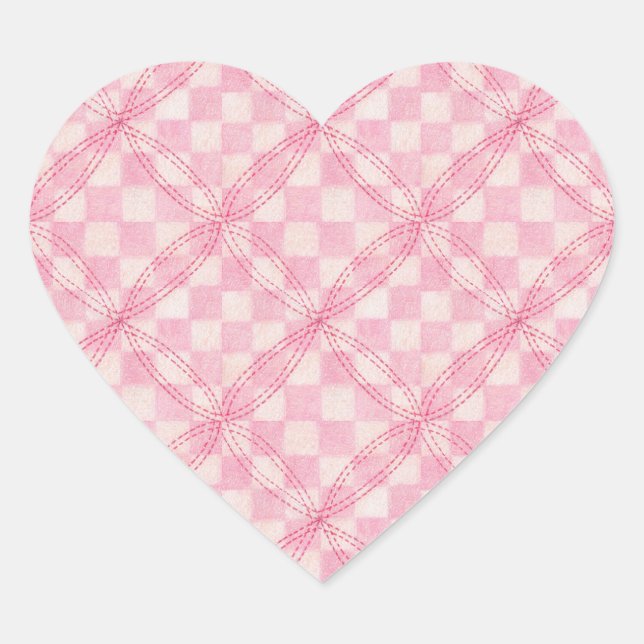 Stickers Coeur REQUIS DE CONTRÔLE ROSE (Devant)
