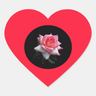 Stickers Coeur rose