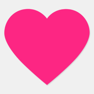 Stickers Coeur rose Neon - Personnalisable et en v
