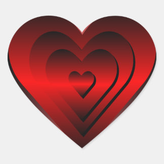 Stickers Coeur - Rouge