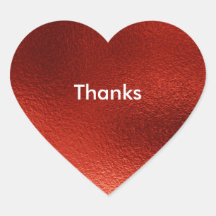 Stickers Coeur Rouge, Glossy