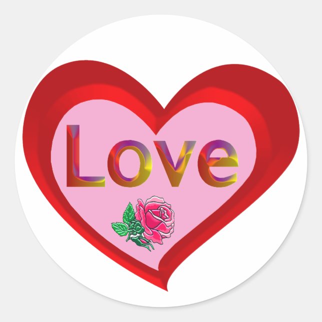 Stickers Coeur Saint-Valentin (Devant)
