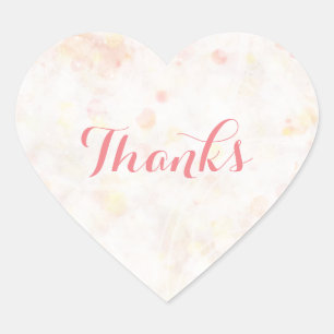 Stickers Coeur simple, rose délicat personnalisé