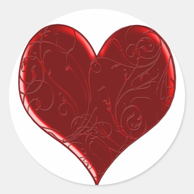 Stickers Coeur superposés (Devant)