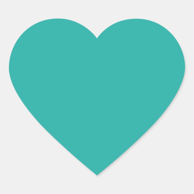 Stickers Coeur Turquoise (Devant)