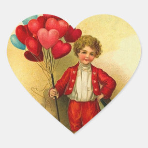 Stickers Coeur Valentin pour enfants